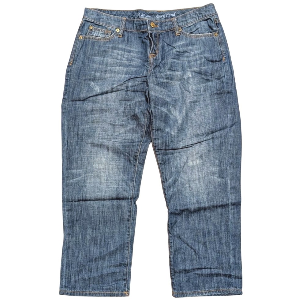 The Limited Womens 6 Boyfriend Jeans Cropped Capri Denim Pants Lightweight